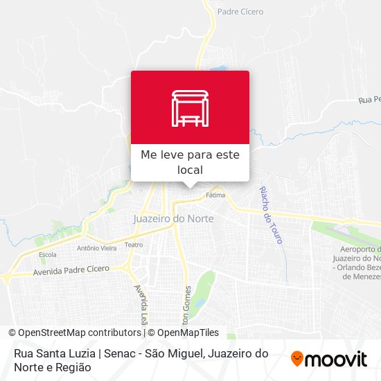 Rua Santa Luzia | Senac - São Miguel mapa