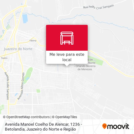 Avenida Manoel Coelho De Alencar, 1236 - Betolandia mapa