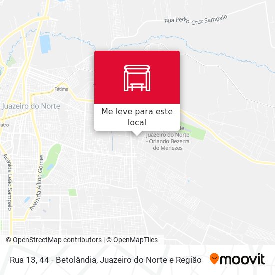 Rua 13, 44 - Betolândia mapa