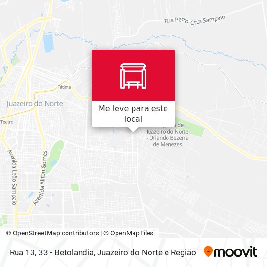 Rua 13, 33 - Betolândia mapa