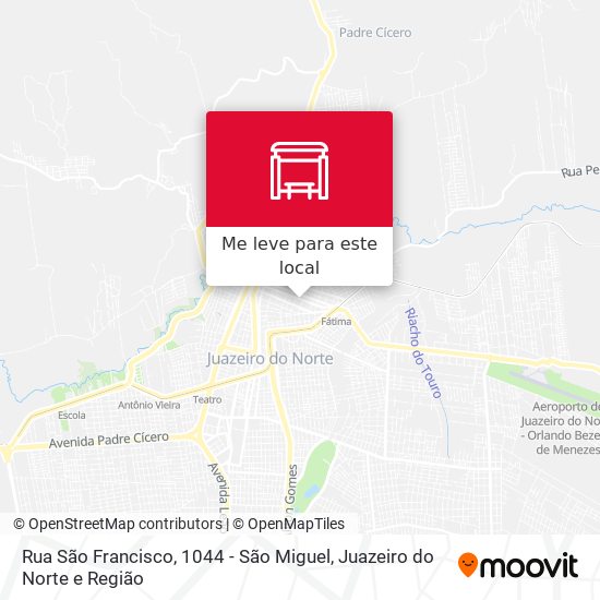Rua São Francisco, 1044 - São Miguel mapa