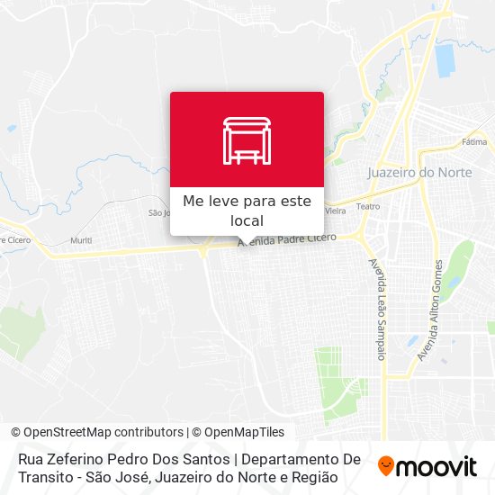 Rua Zeferino Pedro Dos Santos | Departamento De Transito - São José mapa