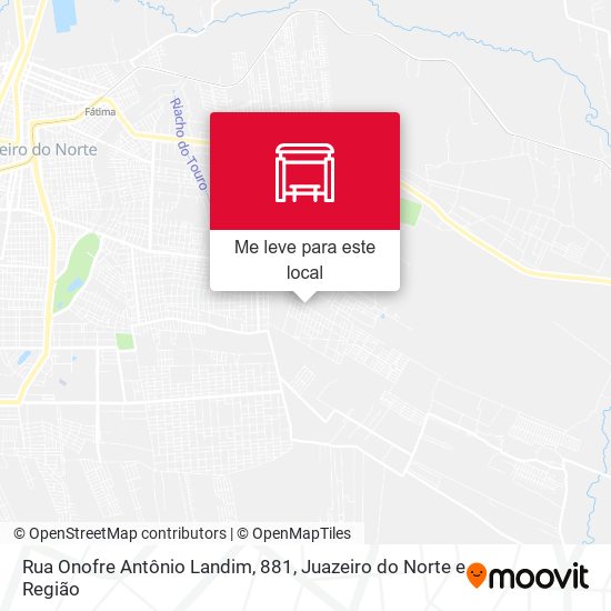 Rua Onofre Antônio Landim, 881 mapa