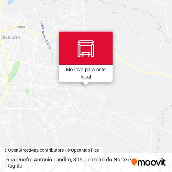 Rua Onofre Antônio Landim, 306 mapa