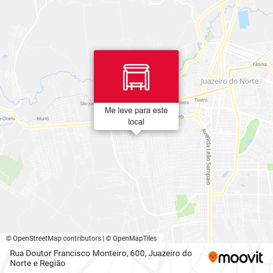 Rua Doutor Francisco Monteiro, 600 mapa