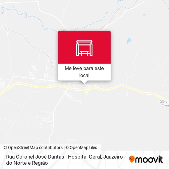 Rua Coronel José Dantas | Hospital Geral mapa