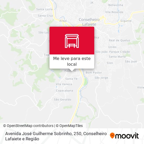 Avenida José Guilherme Sobrinho, 250 mapa