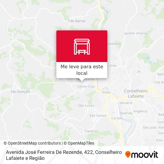 Avenida José Ferreira De Rezende, 422 mapa
