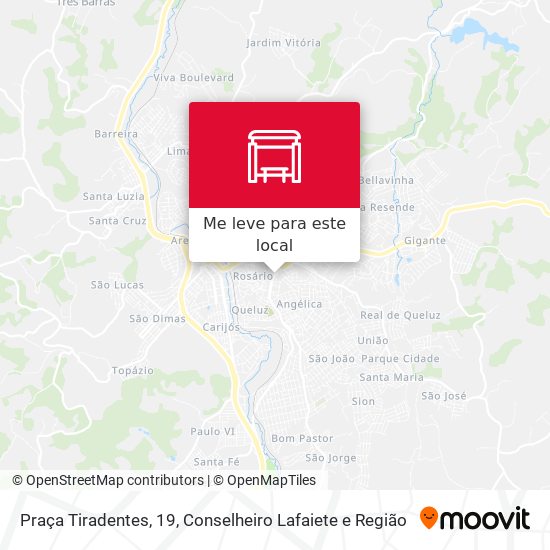 Praça Tiradentes, 19 mapa