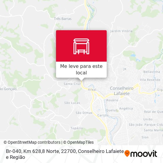 Br-040, Km 628,8 Norte, 22700 mapa