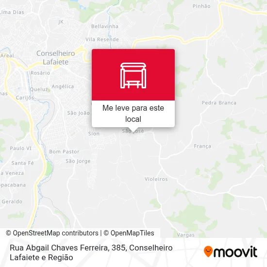 Rua Abgail Chaves Ferreira, 385 mapa