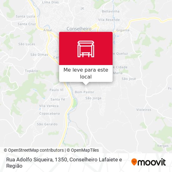 Rua Adolfo Siqueira, 1350 mapa