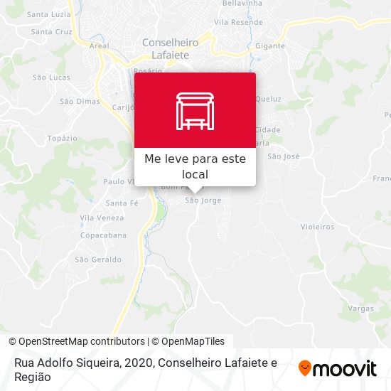 Rua Adolfo Siqueira, 2020 mapa