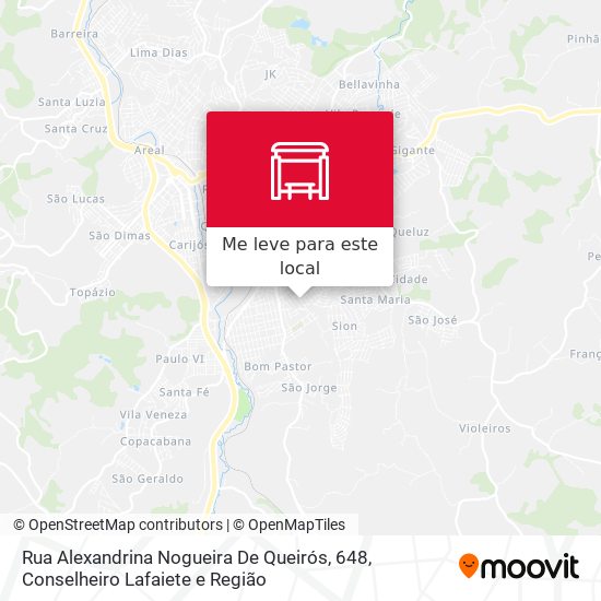 Rua Alexandrina Nogueira De Queirós, 648 mapa