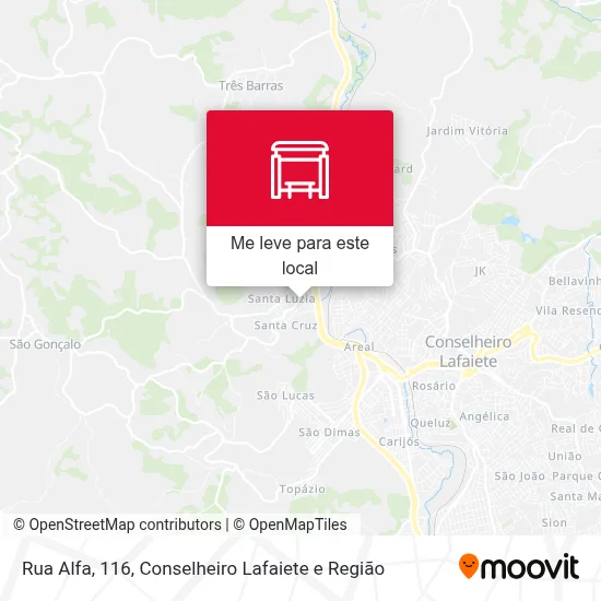 Rua Alfa, 116 mapa