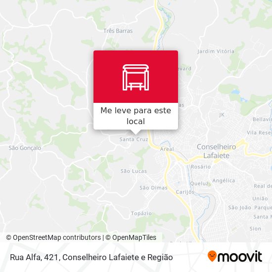 Rua Alfa, 421 mapa