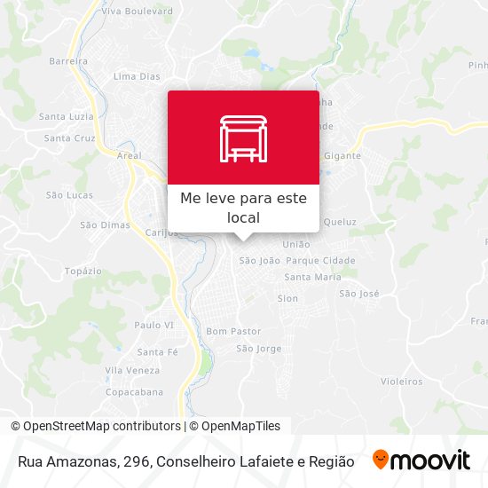 Rua Amazonas, 296 mapa