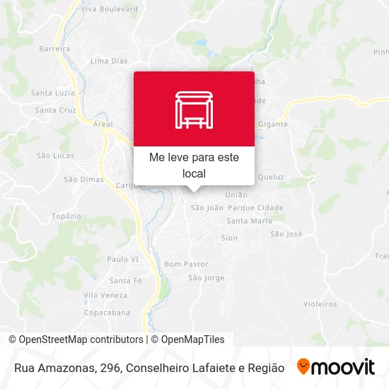 Rua Amazonas, 296 mapa