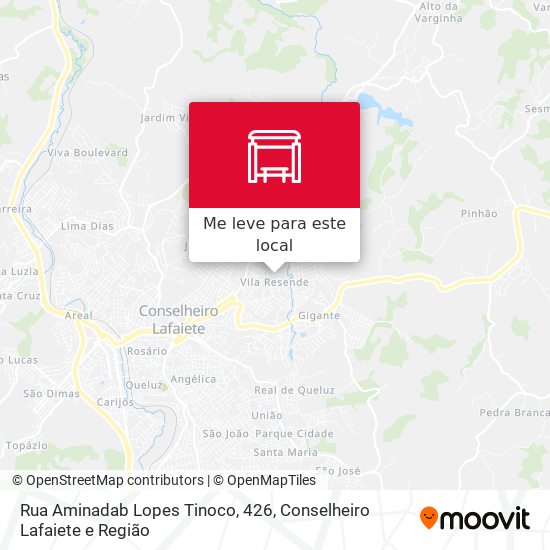 Rua Aminadab Lopes Tinoco, 426 mapa