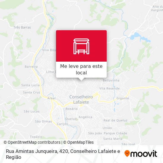 Rua Amintas Junqueira, 420 mapa
