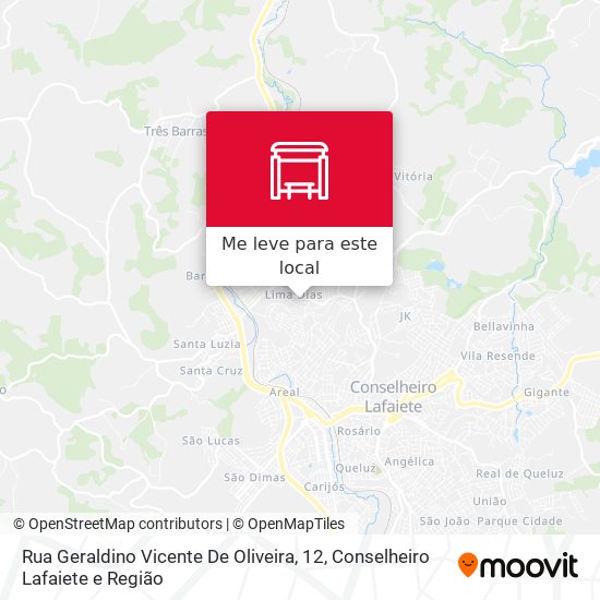 Rua Geraldino Vicente De Oliveira, 12 mapa