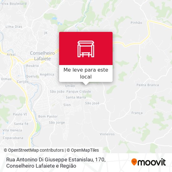 Rua Antonino Di Giuseppe Estanislau, 170 mapa