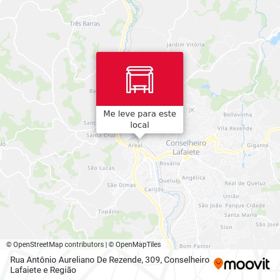 Rua Antônio Aureliano De Rezende, 309 mapa