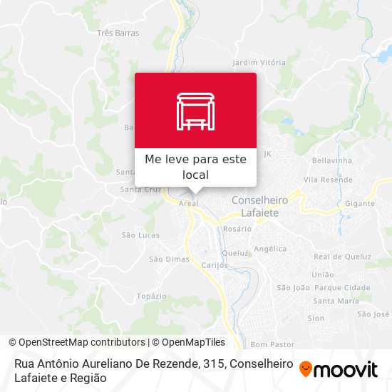 Rua Antônio Aureliano De Rezende, 315 mapa