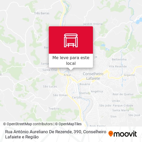 Rua Antônio Aureliano De Rezende, 390 mapa