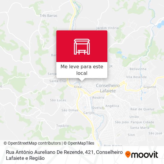 Rua Antônio Aureliano De Rezende, 421 mapa
