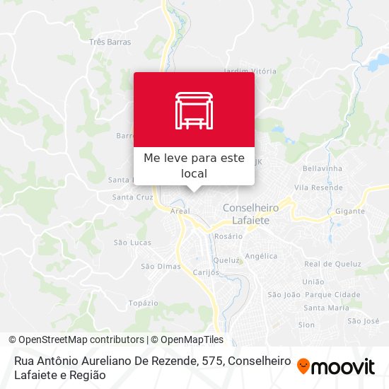 Rua Antônio Aureliano De Rezende, 575 mapa