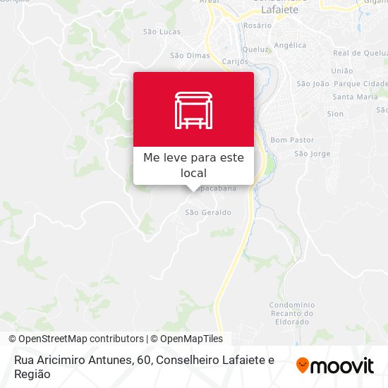 Rua Aricimiro Antunes, 60 mapa