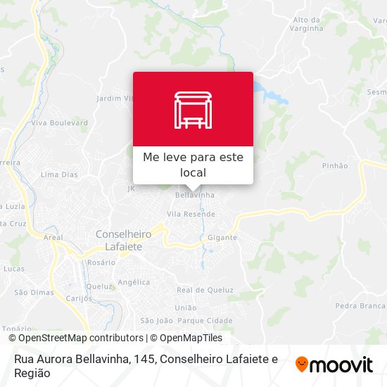 Rua Aurora Bellavinha, 145 mapa