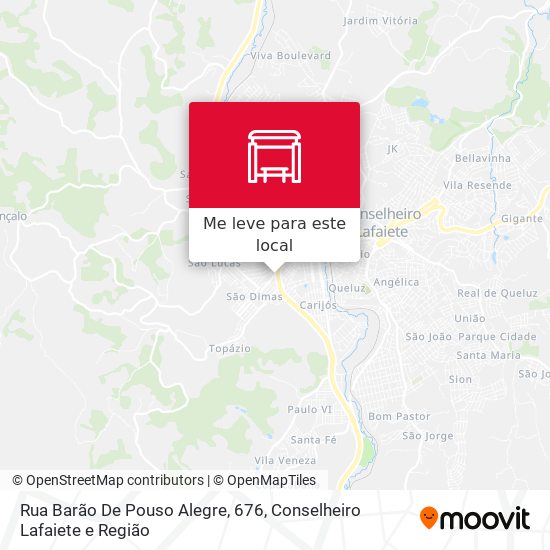 Rua Barão De Pouso Alegre, 676 mapa