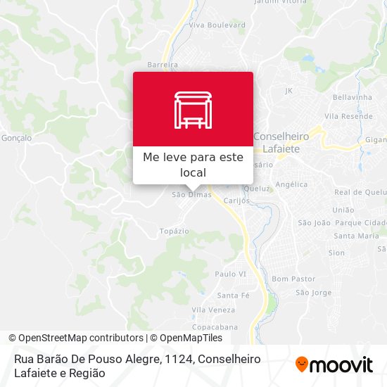 Rua Barão De Pouso Alegre, 1124 mapa