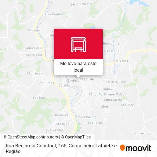 Rua Benjamin Constant, 165 mapa