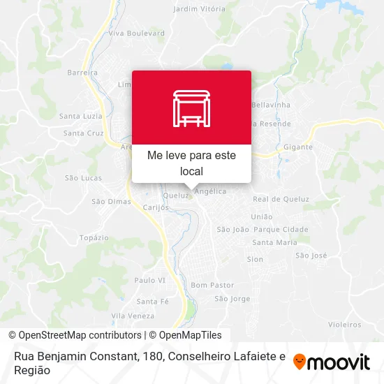 Rua Benjamin Constant, 180 mapa