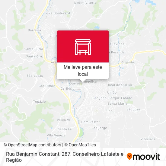 Rua Benjamin Constant, 287 mapa