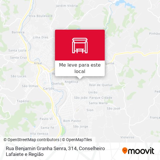 Rua Benjamin Granha Senra, 314 mapa
