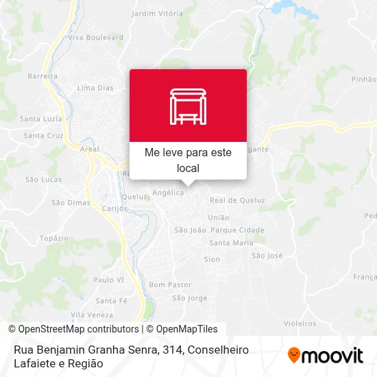 Rua Benjamin Granha Senra, 314 mapa