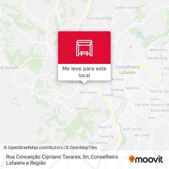 Rua Conceição Cipriano Tavares, Sn mapa