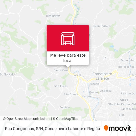 Rua Congonhas, S/N mapa