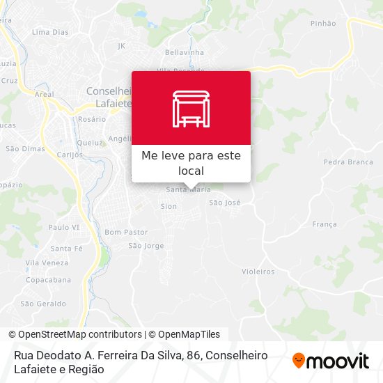 Rua Deodato A. Ferreira Da Silva, 86 mapa