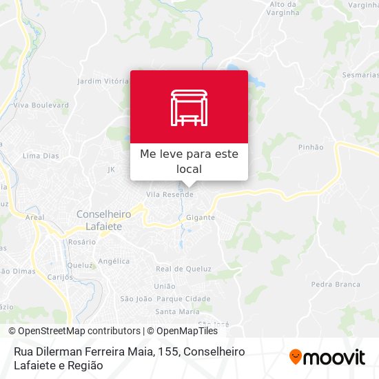 Rua Dilerman Ferreira Maia, 155 mapa