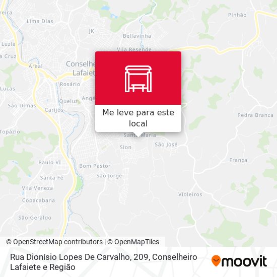 Rua Dionísio Lopes De Carvalho, 209 mapa