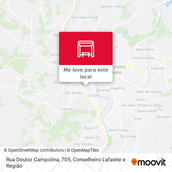 Rua Doutor Campolina, 705 mapa