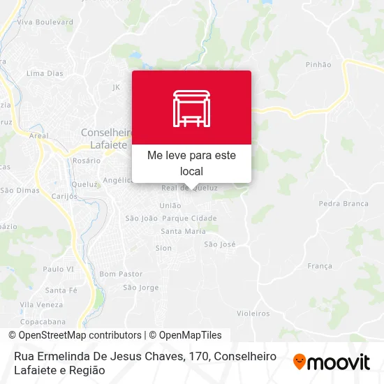Rua Ermelinda De Jesus Chaves, 170 mapa