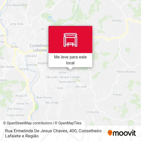 Rua Ermelinda De Jesus Chaves, 400 mapa
