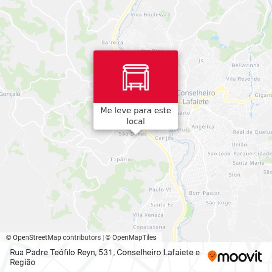 Rua Padre Teófilo Reyn, 531 mapa