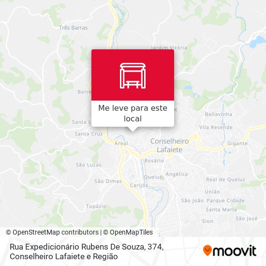Rua Expedicionário Rubens De Souza, 374 mapa